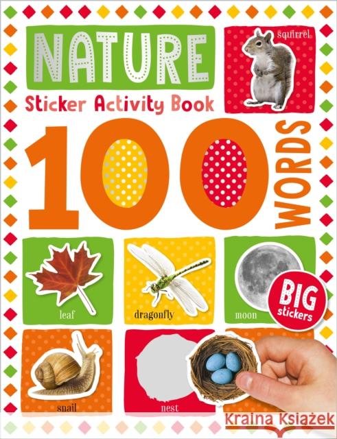 100 Nature Words Sticker Activity Make Believe Ideas   9781789476217 Make Believe Ideas - książka