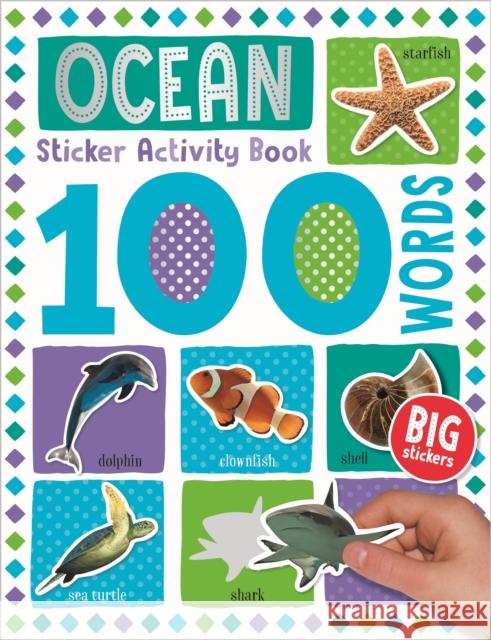 100 Ocean Words Sticker Activity Make Believe Ideas   9781789476187 Make Believe Ideas - książka