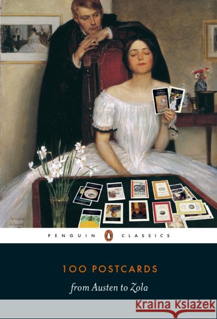 100 Postcards from Austen to Zola  9780241396810 Penguin Books Ltd - książka