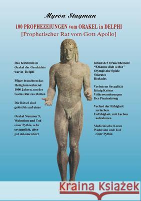 100 Prophezeiungen vom Orakel in Delphi Myron Stagman 9783831106042 Books on Demand - książka