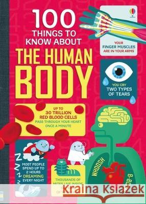 100 Things to Know about the Human Body Various                                  Alex Frith Minna Lacey 9781805319207 Usborne Books - książka