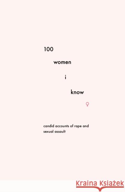 100 Women I Know: Candid accounts of rape and sexual assault  9781999894108 Break the Habit Press - książka