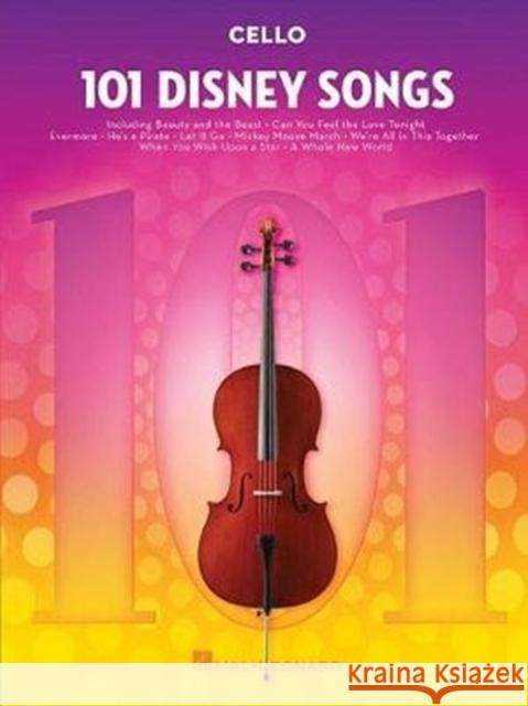 101 Disney Songs: Cello  9781540002426 Hal Leonard Corporation - książka