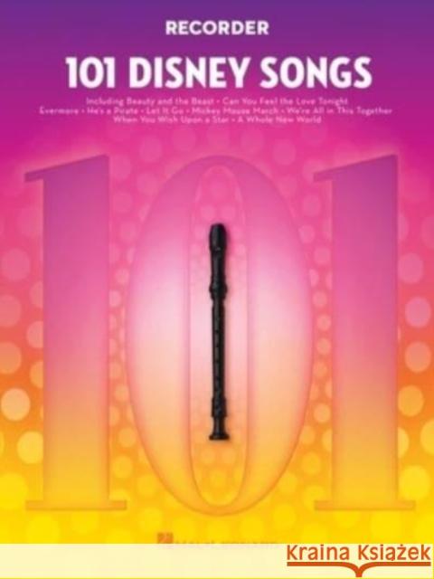 101 Disney Songs: Recorder UNKNOWN 9781705137260 Hal Leonard Corporation - książka