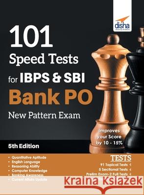 101 Speed Tests for IBPS & SBI Bank PO New Pattern Exam 5th Edition Disha Experts 9789388240956 Disha Publication - książka