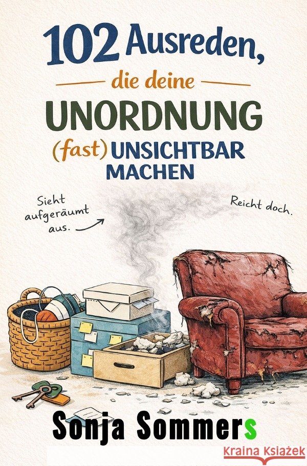 102 Ausreden, die deine Unordnung (fast) unsichtbar machen Sommers, Sonja 9783565189212 epubli - książka