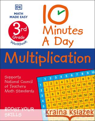 10 Minutes a Day Multiplication, 3rd Grade Vorderman, Carol 9780744031416 DK Publishing (Dorling Kindersley) - książka