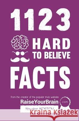 1123 Hard to Believe Facts: From the Creator of the Popular Trivia Website RaiseYourBrain.com Krumova, Yuliya 9789995998011 Nayden Kostov - książka