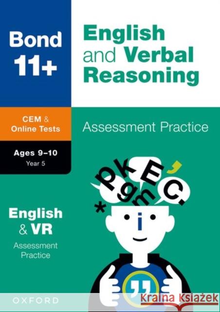 11+: Bond 11+ CEM English & Verbal Reasoning Assessment Papers 9-10 Years Hughes, Michellejoy 9780192779779 Oxford University Press - książka