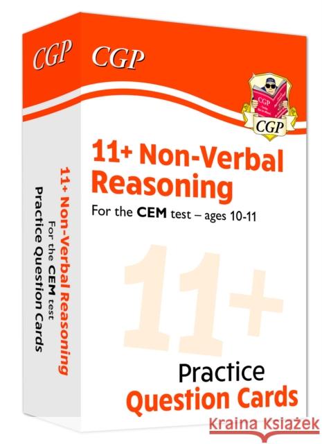 11+ CEM Non-Verbal Reasoning Practice Question Cards - Ages 10-11 CGP Books CGP Books  9781789083842 Coordination Group Publications Ltd (CGP) - książka