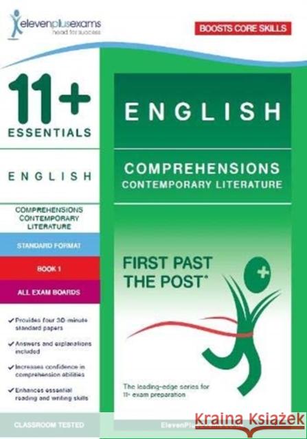 11+ English Comprehensions: Contemporary Literature Book 1 (Standard Format)  9781912364251 Eleven Plus Exams - książka