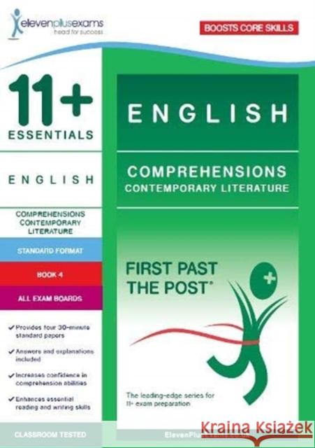 11+ English: Comprehensions Contemporary Literature Book 4 (Standard Format)  9781912364282 Eleven Plus Exams - książka