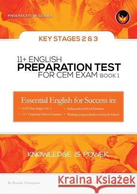 11+ English Preparation Tests for the Cem Exam Roselle Thompson 9781838106805 Eagle Publishers - książka