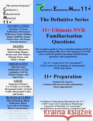 11+ Ultimate NVR Familiarisation Questions Matalia, A. 9781518634994 Createspace Independent Publishing Platform - książka