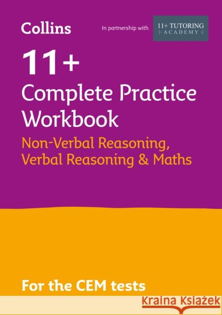 11+ Verbal Reasoning, Non-Verbal Reasoning & Maths Complete Practice Workbook: For the 2026 Cem Tests Philip McMahon 9781844198443 Letts Educational - książka