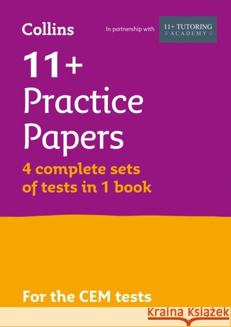 11+ Verbal Reasoning, Non-Verbal Reasoning & Maths Practice Papers (Bumper Book with 4 sets of tests): For the 2026 Cem Tests Philip McMahon 9781844198436 Letts Educational - książka