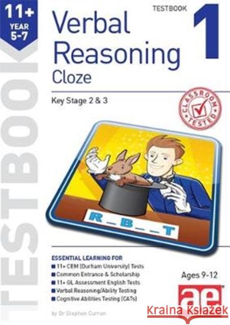11+ Verbal Reasoning Year 5-7 Cloze Testbook 1 Stephen C. Curran Warren J. Vokes Andrea F. Richardson 9781911553762 Accelerated Education Publications Ltd - książka