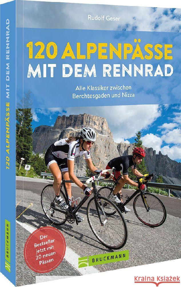 120 Alpenpässe mit dem Rennrad Geser, Rudolf 9783734329821 Bruckmann - książka