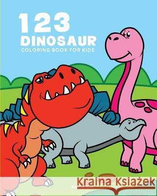123 Dinosaur Coloring Book: Perfect for Toddler Large Picture and Easy to Color Emma Lee 9781983705618 Createspace Independent Publishing Platform - książka