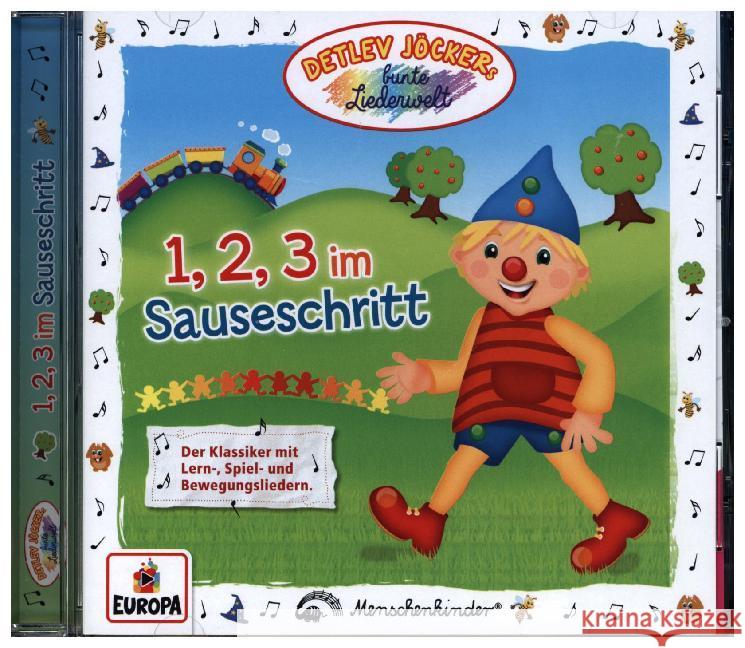 1,2,3 im Sauseschritt, 1 Audio-CD Jöcker, Detlev 0888751681927 Sony Music - książka