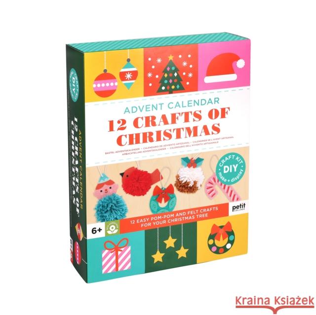 12 Crafts of Christmas Advent Calendar Petit Collage 9781797237602 Chronicle Books - książka
