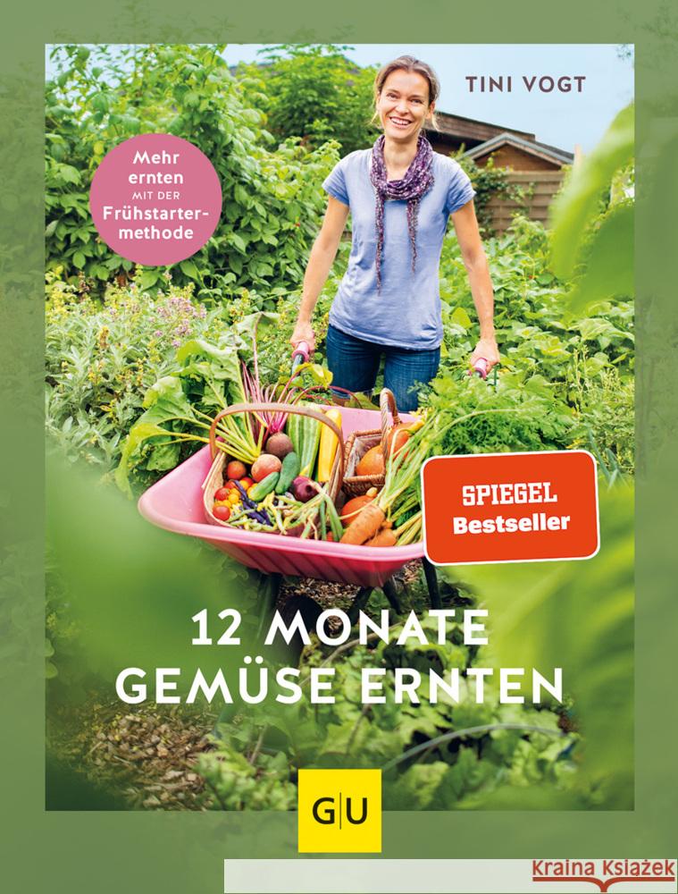 12 Monate Gemüse ernten Vogt, Tini 9783833880483 Gräfe & Unzer - książka