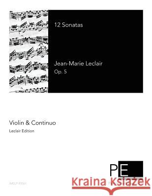 12 Sonatas Jean-Marie LeClair 9781511819237 Createspace - książka