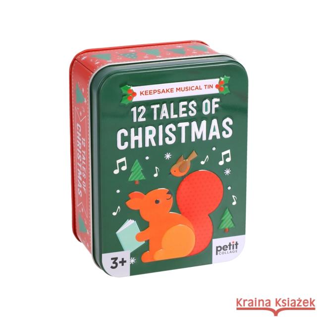 12 Tales of Christmas: 12 Short Stories in a Keespake Musical Tin Petit Collage 9781797237527 Petit Collage - książka