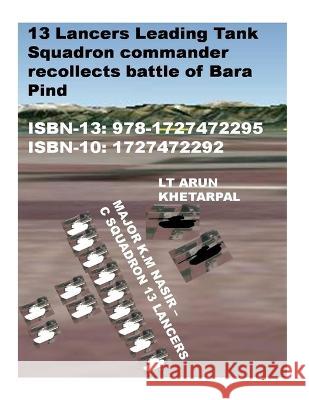 13 Lancers Leading Tank Squadron commander recollects battle of Bara Pind Agha H Amin, Khwaja M Nasir, Agha H Amin 9781727472295 Createspace Independent Publishing Platform - książka