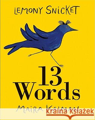 13 Words Lemony Snicket Maira Kalman 9780061664656 HarperCollins - książka