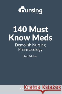 140 Must Know Meds: Demolish Nursing Pharmacology Jon Haws 9781508528166 Createspace - książka