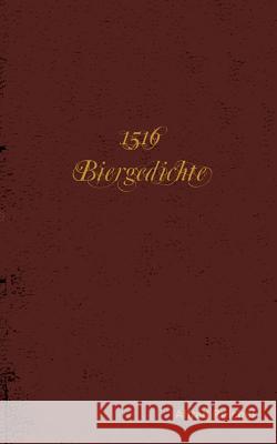 1516 Biergedichte Alfred Reichel 9783744888349 Books on Demand - książka