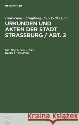 1531-1539 Otto Winckelmann 9783111110219 De Gruyter - książka