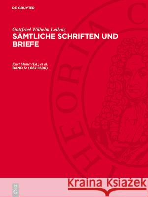1687-1690: Lsb_i-B, Band 5 Kurt M?ller Erik Amburger 9783112784549 de Gruyter - książka