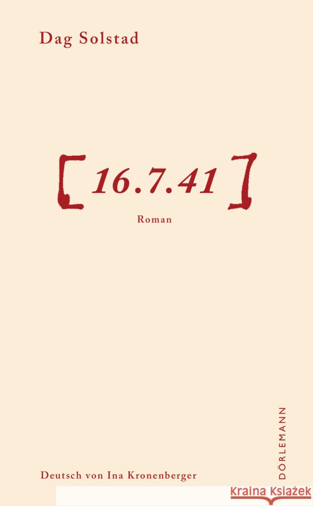 16.7.41 Solstad, Dag 9783038200819 Dörlemann - książka