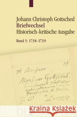 1738 – Juni 1739 Franziska Menzel, Detlef Döring, Rüdiger Otto, Michael Schlott 9783110258646 De Gruyter - książka