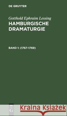 1767-1769 Lessing, Gotthold Ephraim 9783111282299 De Gruyter - książka