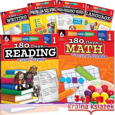 180 Days of First Grade Practice, 6-Book Set Teacher Created Materials 9781425827984 Shell Education Pub - książka