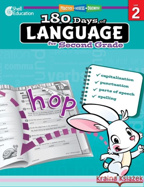 180 Days of Language for Second Grade Dugan, Christine 9781425811679 Shell Education Pub - książka