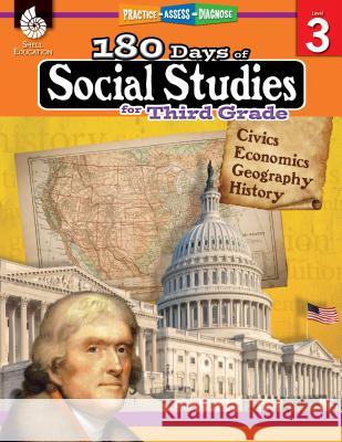 180 Days of Social Studies for Third Grade: Practice, Assess, Diagnose McNamara, Terri 9781425813956 Shell Education Pub - książka