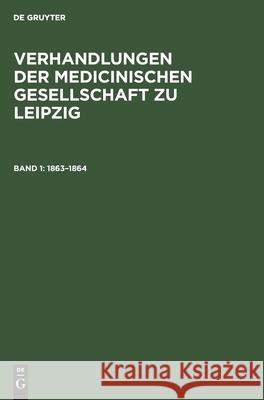 1863-1864 No Contributor 9783112367599 De Gruyter - książka