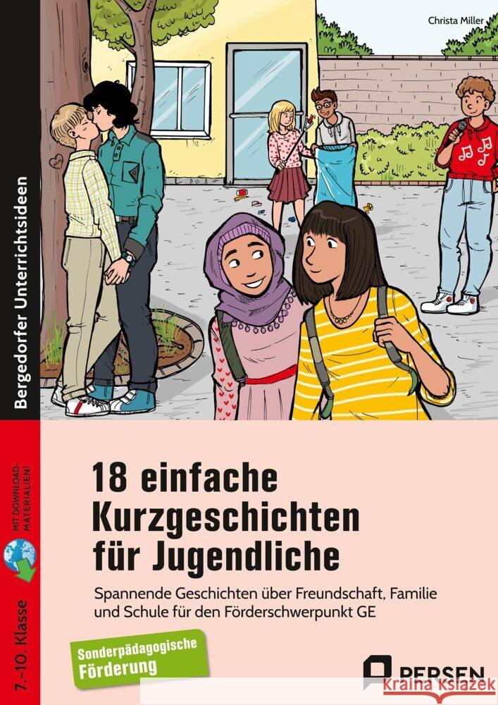 18 einfache Kurzgeschichten für Jugendliche Miller, Christa 9783403211495 Persen Verlag in der AAP Lehrerwelt - książka