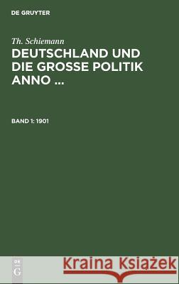 1901 Theodor Schiemann 9783111119946 De Gruyter - książka