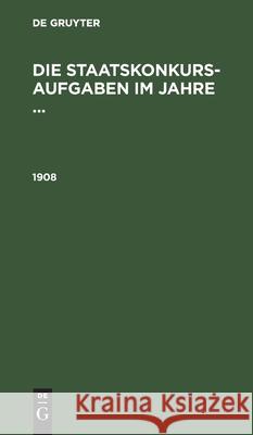 1908 No Contributor 9783112606278 De Gruyter - książka