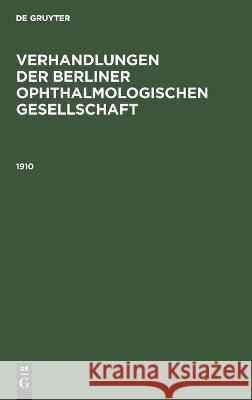 1910 No Contributor 9783112668276 De Gruyter - książka