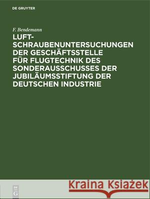 1911 F Bendemann 9783486738865 Walter de Gruyter - książka