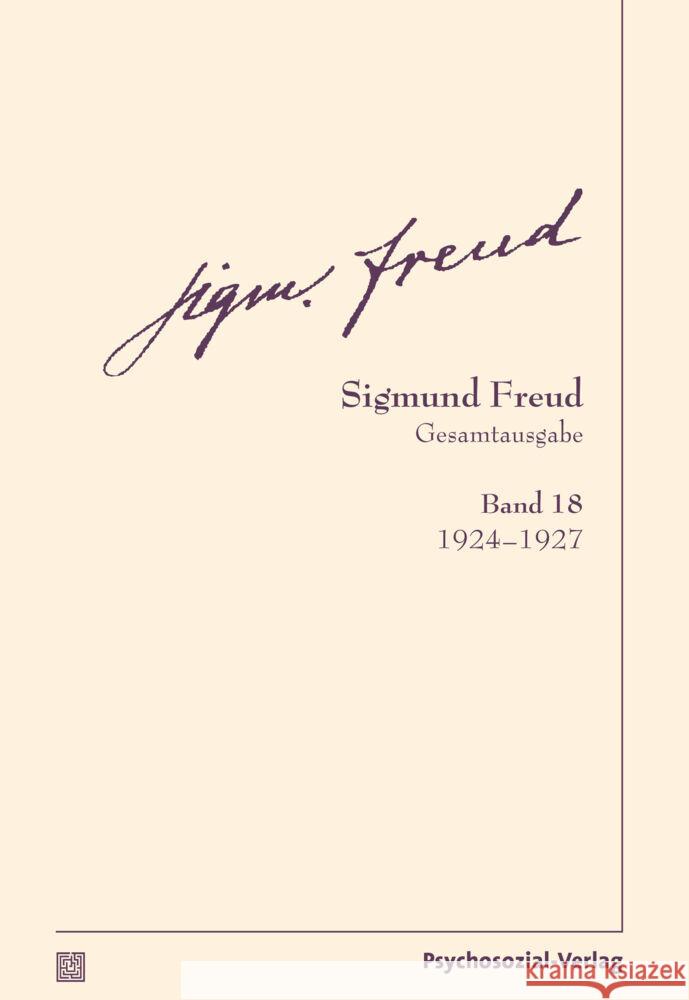 1924-1927 Freud, Sigmund 9783837924183 Psychosozial-Verlag - książka