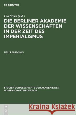 1933-1945 No Contributor 9783112574898 de Gruyter - książka