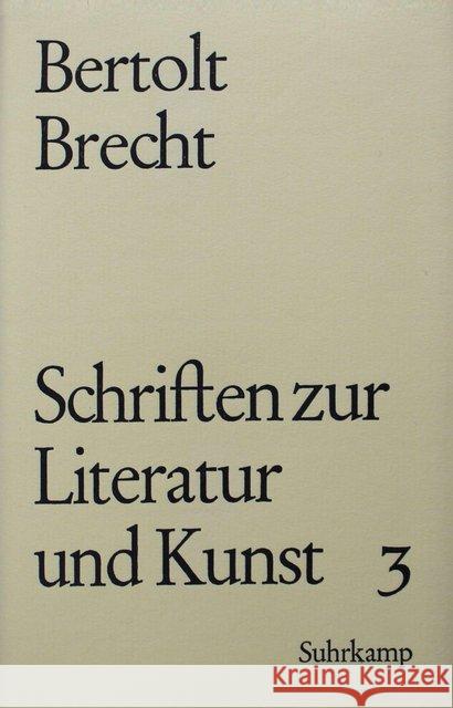 1934-1956 : Anmerkungen z. literar. Arbeit; Aufsätze z. Literatur; Die Künste in d. Umwälzung Brecht, Bertolt   9783518024539 Suhrkamp - książka