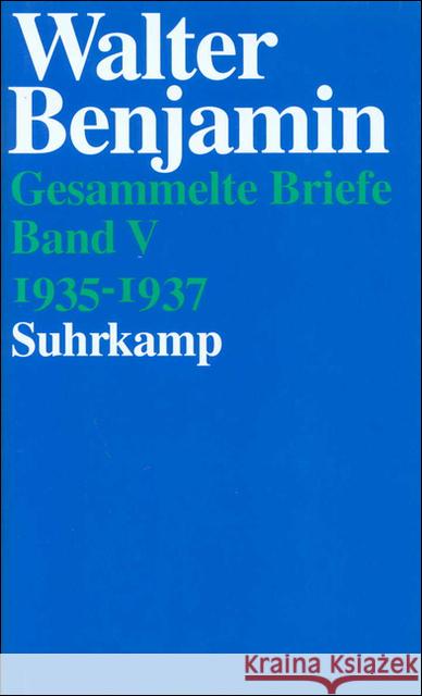 1935-1937 Benjamin, Walter   9783518582763 Suhrkamp - książka